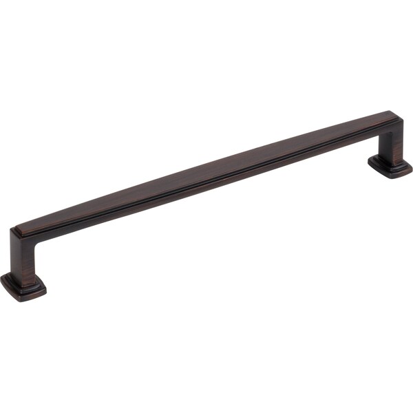 Jeffrey Alexander 192 mm CentertoCenter Brushed Oil Rubbed Bronze Richard Cabinet Pull, PR 171-192DBAC - main